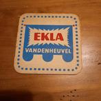 Oud bierviltje Ekla VANDENHEUVEL R/V, Verzamelen, Biermerken, Ophalen of Verzenden, Zo goed als nieuw