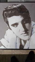 Elvis schilderij, black and white, afmetingen 40 op 50 cm., Ophalen of Verzenden, Zo goed als nieuw, Poster, Artwork of Schilderij