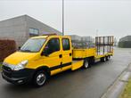 Iveco Daily 3.0 , 94.000 KM , 2014  BE TREKKER MET OPLEGGER, Auto's, Voorwielaandrijving, Euro 5, Stof, Overige kleuren