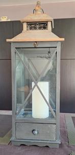 Vintage windlicht lantaarn xxl, Ophalen, Zo goed als nieuw, Kaars