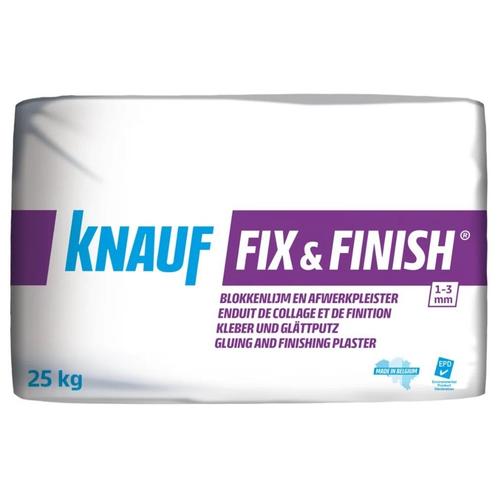 25 kg Knauf Fix Finish., Doe-het-zelf en Bouw, Metselstenen, Nieuw, Overige typen, Ophalen