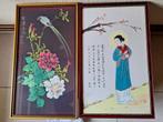 2 Chinese schilderijen op zijde, Antiquités & Art, Enlèvement