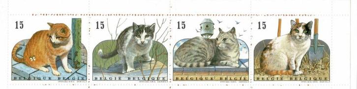 Postzegelboekje katten 1993, Postzegels en Munten, Postzegels | Europa | België, Postfris, Orginele gom, Overig, Postfris, Verzenden