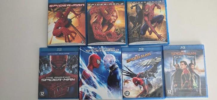 BR - Spider-Man 7 films, Cd's en Dvd's, Blu-ray, Zo goed als nieuw, Avontuur, Ophalen of Verzenden