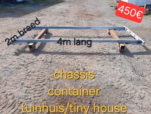 Tuinhuis chassis kader platvorm caravan tiny house bouw tuin, Tuin en Terras, Overige Tuin en Terras, Zo goed als nieuw, Ophalen of Verzenden