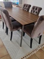 Eettafel + 6 stoelen, Huis en Inrichting, Complete eetkamers, Ophalen