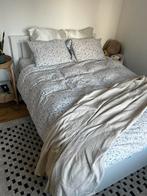 IKEA Bed + lattenbodem te koop - €50, Huis en Inrichting, Slaapkamer | Bedden, Ophalen, Gebruikt, Wit, Tweepersoons
