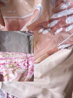 Draps microfibre lit 2 p., Ophalen, Beige, Overige typen, Nieuw