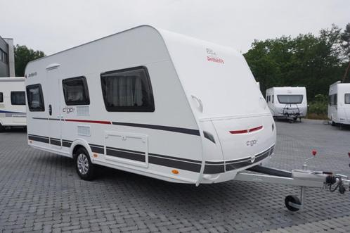 Nieuwe 4pers.Dethleffs met 2x1p bed, zithoek, Caravans en Kamperen, Caravans, Bedrijf, tot en met 4, Dethleffs, 2 aparte bedden