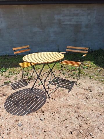 Bistroset/ tuinset, Enlèvement, Utilisé, Bois