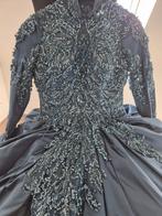Te koop trouw of gelegenheidskleding, Kleding | Dames, Trouwkleding en Trouwaccessoires, Ophalen, Zo goed als nieuw, Blauw, Trouwpak