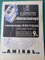 Amiral cigarettes - publicité papier - 1951, Collections, Marques & Objets publicitaires, Autres types, Utilisé, Enlèvement ou Envoi