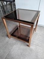 Bijzettafel, Ophalen, Zo goed als nieuw, Glas