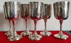 6 zilveren metalen wijnbekers uit de Renaissance met keurmer, Ophalen of Verzenden, Zilver