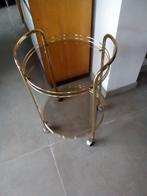 koperen bijzettafel, Huis en Inrichting, Tafels | Bijzettafels, Minder dan 55 cm, Metaal of Aluminium, Zo goed als nieuw, Ophalen