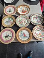 8 assiettes chinoises, Antiquités & Art, Enlèvement ou Envoi