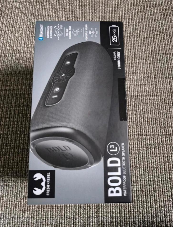 Enceinte Bluetooth Fresh ’n Rebel BOLD L3 – Étanche, 25h, Informatique & Logiciels, Souris, Neuf, Autres types, Sans fil, Enlèvement ou Envoi