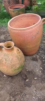 2 terracotta potten, Jardin & Terrasse, Pots de fleurs, Comme neuf, Enlèvement ou Envoi