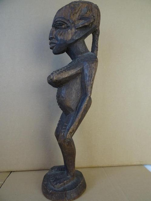 Statue africaine en bois vintage statue de fertilité 44cm, Antiquités & Art, Art | Sculptures & Bois, Enlèvement ou Envoi