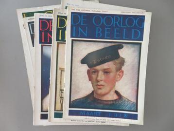 lot avec 6 magazines De oorlog in Beeld WW1 1918, Envoi, Autres, Livre ou Revue
