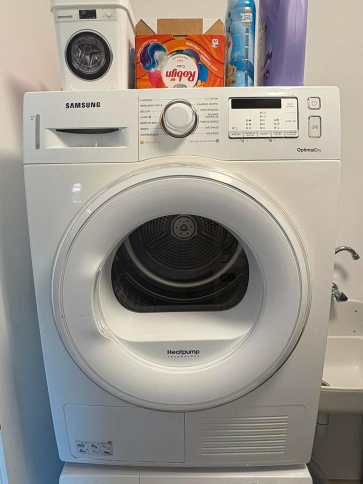Samsung warmtepompdroger (Heat Pump Dryer), Elektronische apparatuur, Droogkasten, Gebruikt, Bovenlader, Ophalen