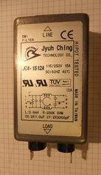 Jyuh Ching EMI Filter 115/250 VAC - 15 Amp, Ophalen of Verzenden, Gebruikt