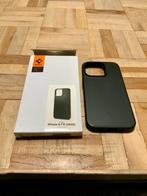 Spigen Thin Fit iPhone 15 Pro hoesje zwart, Ophalen of Verzenden, Zo goed als nieuw, IPhone 14 Pro, Hoesje of Tasje