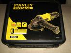 Stanley fmeg220k fatmax haakse slijper 125mm 850w in koffer, Ophalen of Verzenden, Nieuw, 700 tot 1000 watt, Haakse handslijpmachine