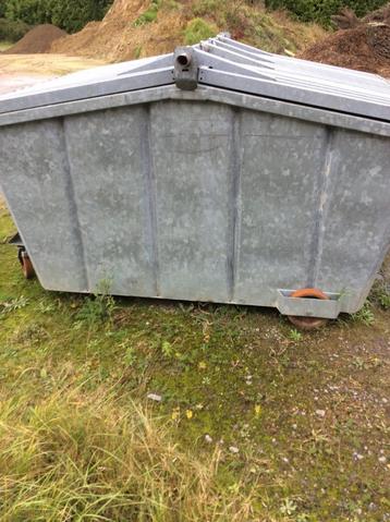 Rolcontainer, afvalcontainer, gegalvaniseerd ANG beschikbaar voor biedingen