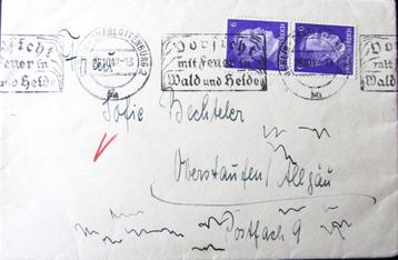 BRIEF- MET BEELTENIS VAN HITLER- 1942 beschikbaar voor biedingen