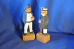 2 figurines marine en bois, Humain, Utilisé, Enlèvement ou Envoi