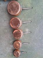 Koperen pannen set, Huis en Inrichting, Keuken | Potten en Pannen, Verzenden