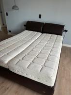 Bed met elektrische lattenbodem, Huis en Inrichting, Ophalen, Bruin, 200 cm