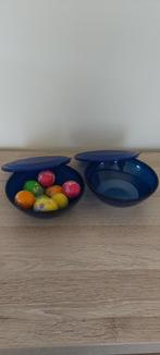 2 serveerschaaltjes Eleganzia NIEUW Tupperware, Nieuw, Blauw, Ophalen