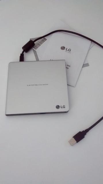 LG slim portable DVD writer zilver nieuw beschikbaar voor biedingen