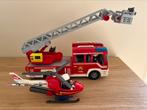 Playmobil brandweerwagen en helikopter, Kinderen en Baby's, Speelgoed |Speelgoedvoertuigen, Ophalen, Zo goed als nieuw