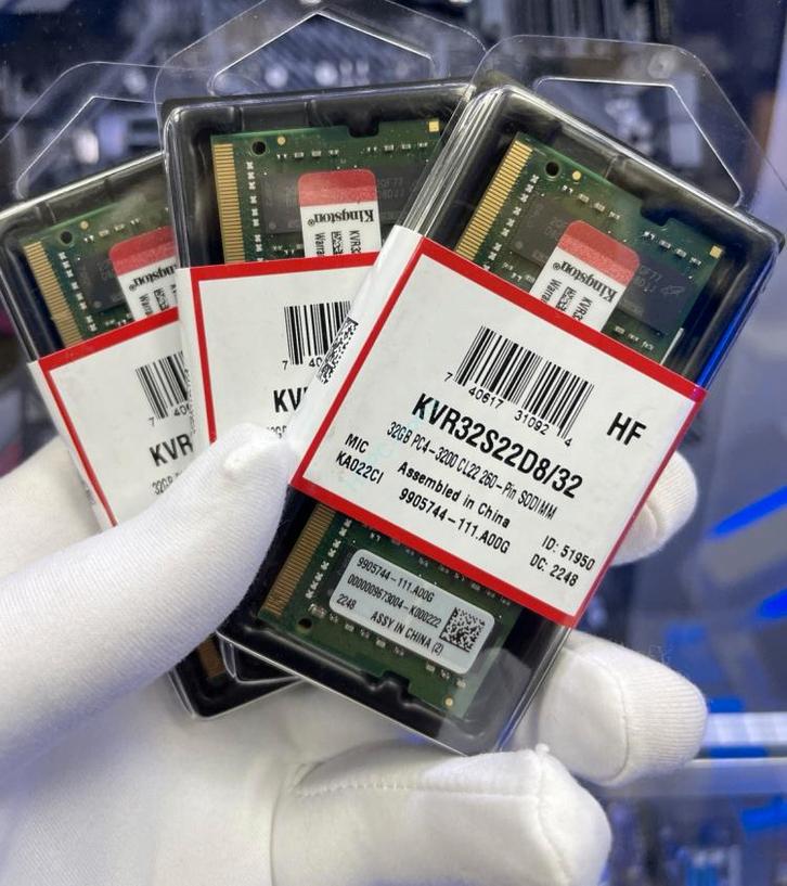 RAM Laptop 32GB DDR4 3200MHz KINGSTON (Neuve), Informatique & Logiciels, Mémoire RAM, Neuf, Laptop, 32 GB, DDR4, Enlèvement