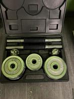 Halterset 15kg, Sport en Fitness, Fitnessmaterialen, Ophalen, Zo goed als nieuw, Halterset