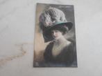 ancienne carte postale femme ,chapeau Mode 1909, Enlèvement ou Envoi, Avant 1920, Affranchie