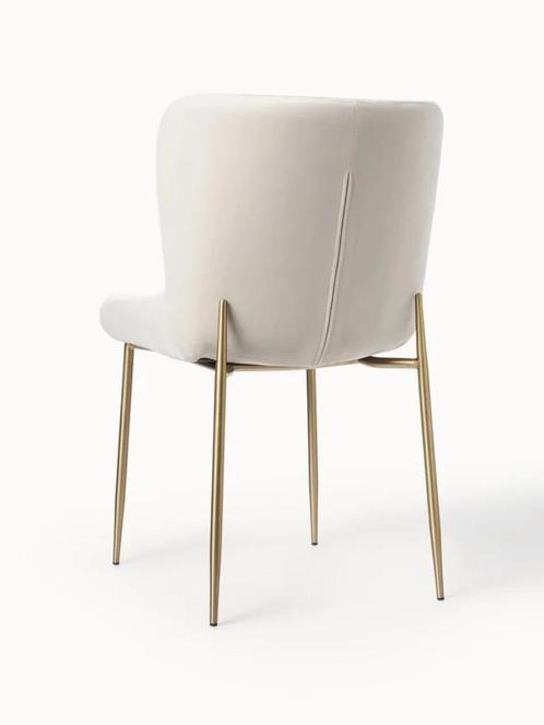 4 fluwelen stoelen te koop in perfecte staat, Huis en Inrichting, Fauteuils, Zo goed als nieuw, Overige materialen, Minder dan 50 cm