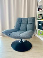Dutchbone Bar Salon - Donkergrijze fauteuil in goede staat, Huis en Inrichting, Ophalen, Gebruikt, 75 tot 100 cm, Metaal