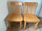2 chaises en bois en bon état, Maison & Meubles, Chaises, Bois, Utilisé