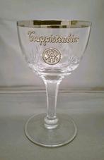 Trappistglas met zilver rand Abdij Westmalle  6 lelies, Verzamelen, Ophalen of Verzenden, Gebruikt, Bierglas