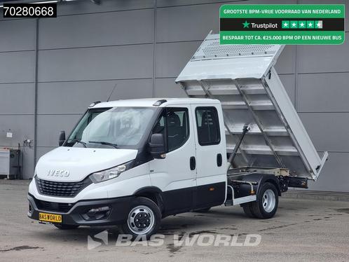 Iveco Daily 35C14 Kipper Dubbel Cabine Dubbellucht 3,5t Trek, Auto's, Bestelwagens en Lichte vracht, Bedrijf, Te koop, Airconditioning