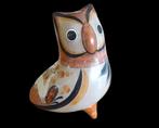 Tonala Mexico Ceramic Art, pièce rare: hibou, signé V. Silva, Enlèvement ou Envoi