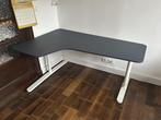 Bureau d’angle IKEA Bekant Linoleum Bleu, Enlèvement, Réglable en hauteur, Comme neuf, Bureau