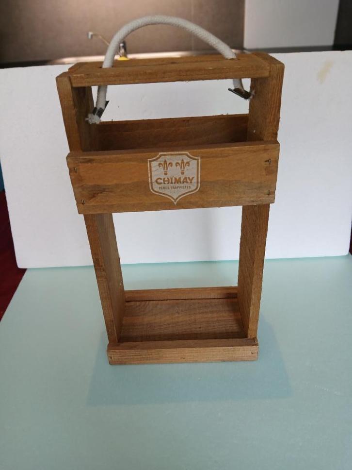 CHIMAY Flesverpakking van 75 cl, Verzamelen, Biermerken, Gebruikt, Reclamebord, Plaat of Schild, Overige merken, Ophalen of Verzenden