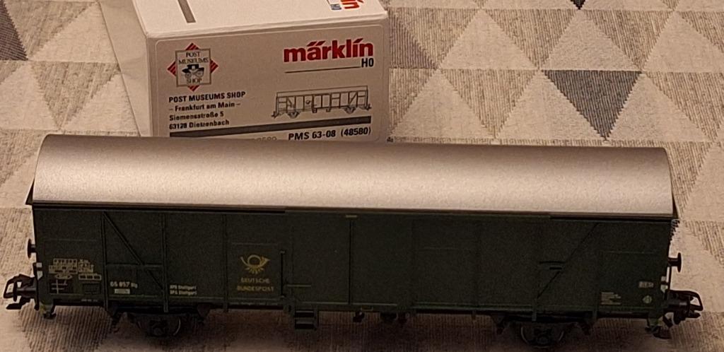 Märklin HO 48580 Postmuseumwagen PMS 63-08 DBP, Enlèvement ou Envoi, Comme neuf, Wagon, Märklin