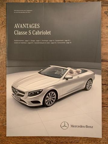 Brochure d'information sur le produit Mercedes-Benz S cabrio