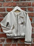 CKS-meisjes-vestje-zilver/grijs-maat 116/ 6 jaar, Kinderen en Baby's, Kinderkleding | Maat 116, Meisje, CKS, Trui of Vest, Ophalen of Verzenden